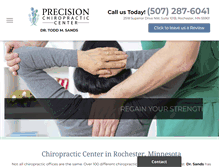 Tablet Screenshot of precisionchiropracticcenter.net